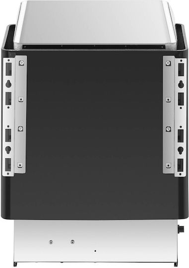 Electric Sauna Stove Built-in Control 8-12 M3 Up To 110c 400 V 8 Kw Silver-black