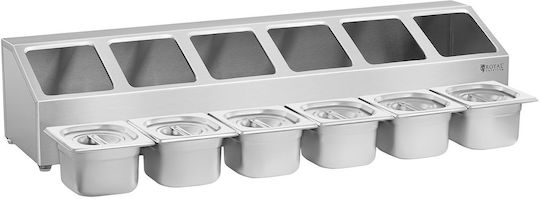 Display Stand Containers 6x Gn 1/6 + Containers Lids