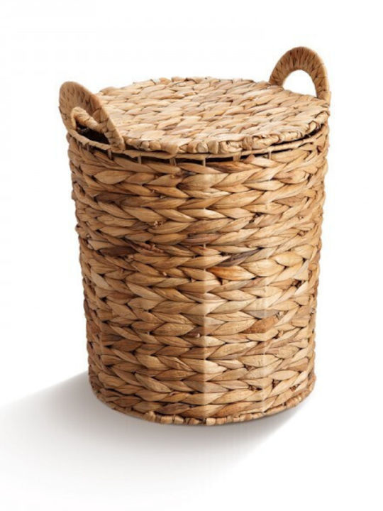JK Home Decoration Σετ Διακοσμητικά Καλάθια Μπαμπού Καφέ 3τμχ