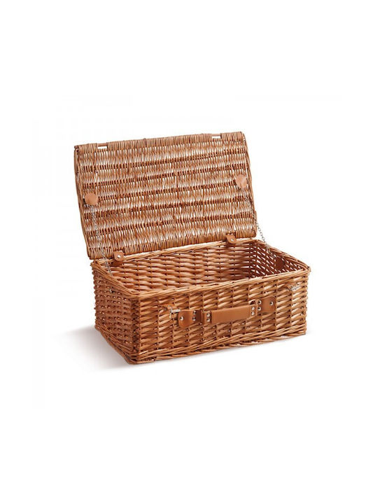 JK Home Decoration Set of Decorative Bamboo Baskets Brown 3 Pieces
