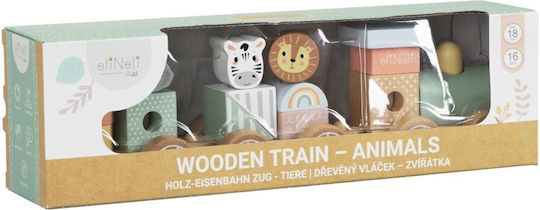 Eli Neli Montessori Zoo Wooden Train Blocks