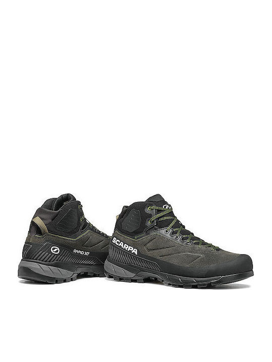 Scarpa Ανδρικά Ορειβατικά Μποτάκια Αδιάβροχα με Μεμβράνη Gore-Tex Γκρι