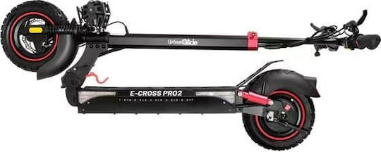 UrbanGlide Escooter Ecross Pro II 48V 800W Trotinetă Electrică cu Viteză Maximă 25km/h și Autonomie Maximă 50km în Culoare Neagră