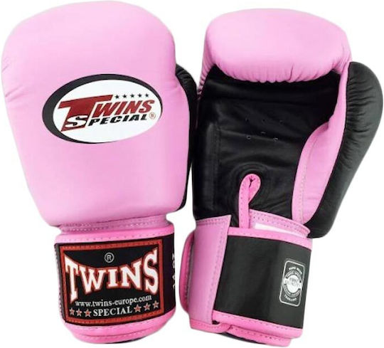 Twins Special Boxhandschuhe Leder für Kampf Rosa