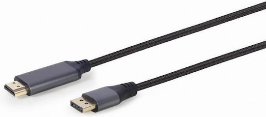 Cablexpert Cable DisplayPort male - HDMI male 1.8m Black (DP-HDMI4K-2M)