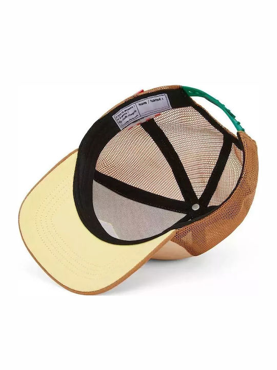 Hello Hossy Kids' Hat Jockey Fabric Brown