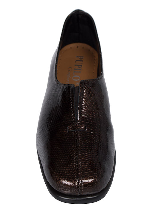 697-20535 Mocasini dama în culoarea Burgundy