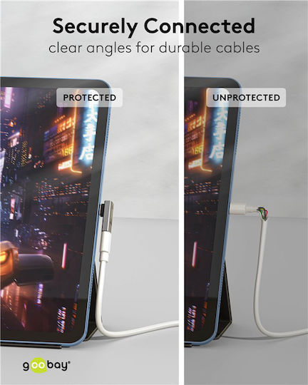 Goobay Μετατροπέας USB-C male σε USB-C female Γκρι 1τμχ 74443