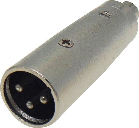 Comp Converter XLR male to RCA female Silver 5pcs 01.095.0053