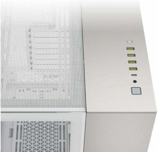 Corsair 6500X Gaming Midi Tower Κουτί Υπολογιστή με Πλαϊνό Παράθυρο Λευκό/Γκρι Σατινέ