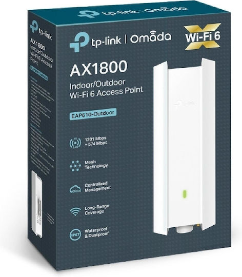 TP-LINK EAP610-Outdoor v1.2 Rețea WiFi Mesh Punct de acces Wi-Fi 6 Banda Duală (2.4 și 5GHz)