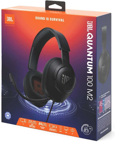 JBL Quantum 100M2 Over Ear Gaming Headset with 3.5 mm Connectivity for Nintendo Switch / PC / PS4 / PS5 / XBOX