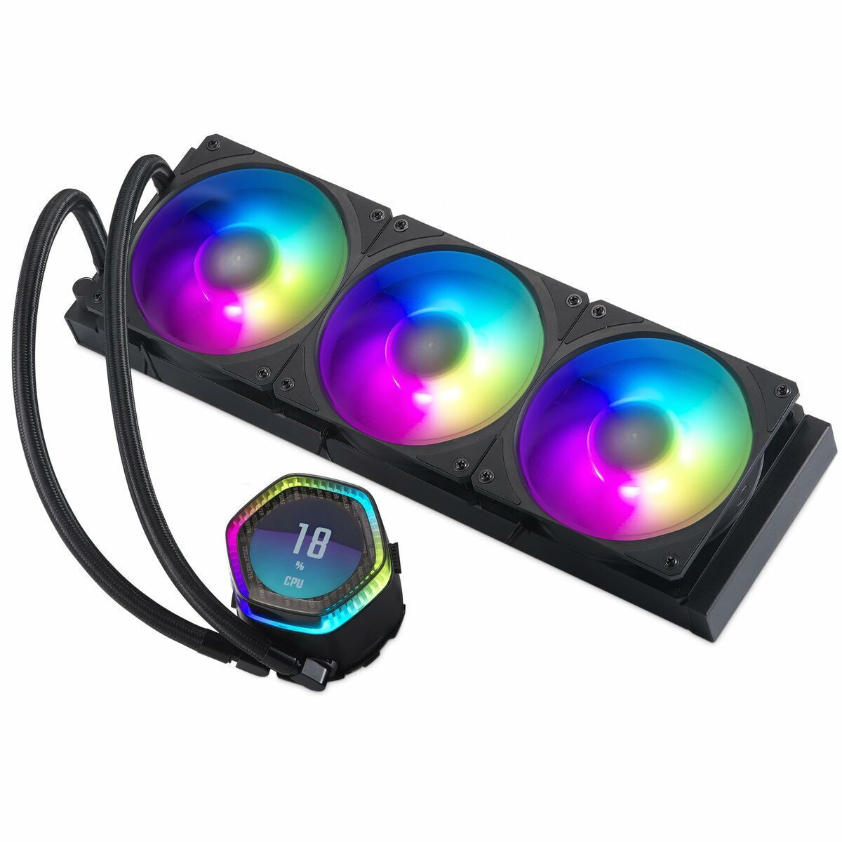 CoolerMaster MasterLiquid 360 ION Υδρόψυξη Επεξεργαστή Τριπλού Ανεμιστήρα 120mm για Socket AM4/AM5/1700/1200/115x με ARGB Φωτισμό