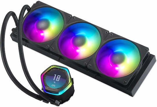 CoolerMaster MasterLiquid 360 ION Υδρόψυξη AIO CPU με 3 Ανεμιστήρες 120mm και ARGB Φωτισμό