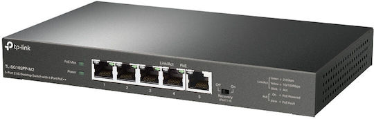 TP-LINK TL-SG105PP-M2 Unmanaged L2 PoE++ Switch with 5 Ethernet Ports