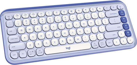 Logitech Pop Icon Безжично Само клавиатура Английски US Лилав