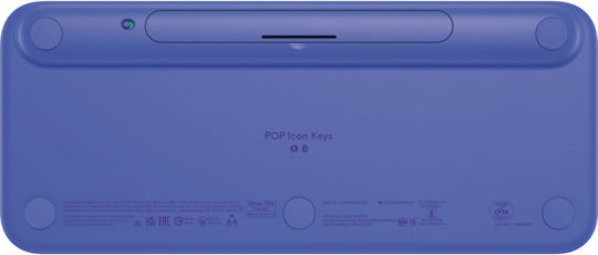Logitech Pop Icon Безжично Само клавиатура Английски US Лилав