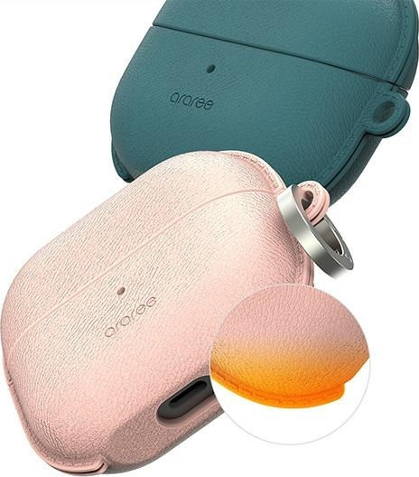Araree Pops Hülle Silikon / Leder in Schwarz Farbe für Samsung Galaxy Buds 3 / 3 FE / 3 Pro