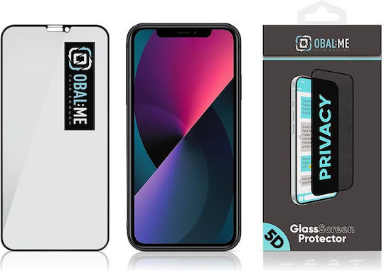 Obal:me Протектор за екран Privacy 5D стъкло за Apple iPhone 11/XR черен