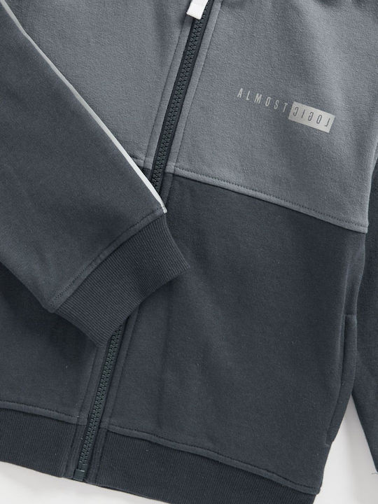 Παιδική Ζακέτα Φούτερ με Κουκούλα Navy Μπλε