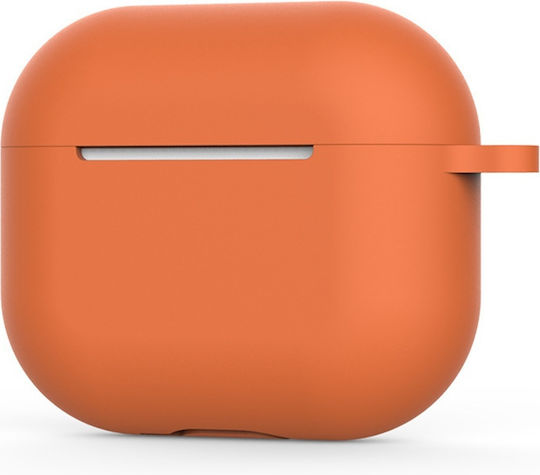 Techsuit Case Silicone in Orange color for Apple AirPods 4