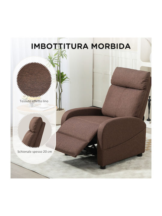 Relax Armchair with Footstool Coffee 69x85x100cm