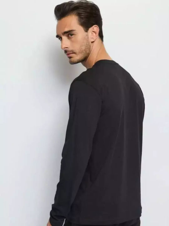 Langarmbluse Black