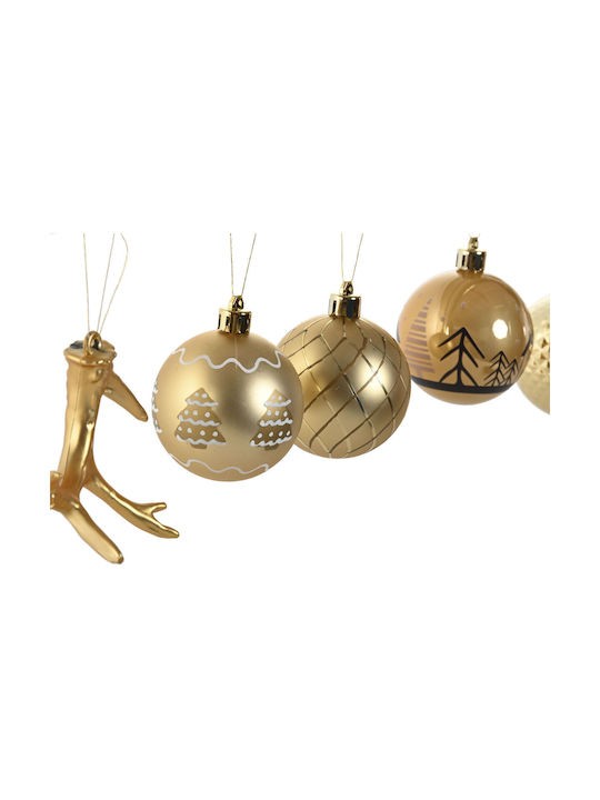 Christmas Balls Home Esprit Gold Polyethylene 28 X 6 X 24 Cm 55 Pieces