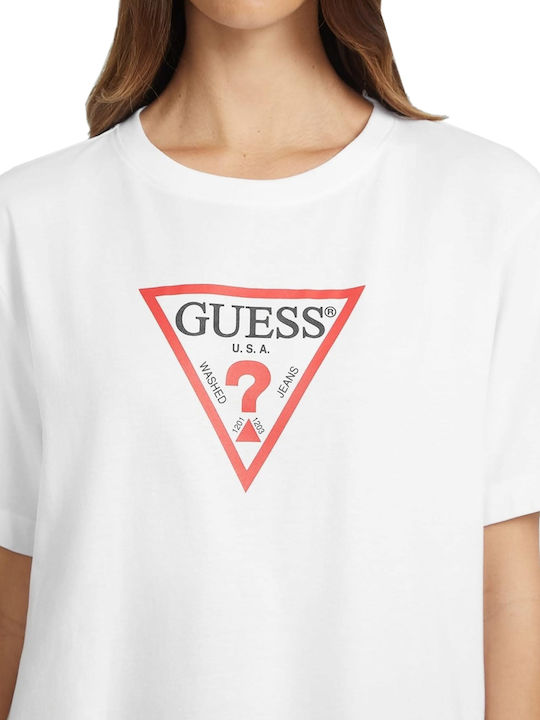 Guess Blouse Pure White W4YI76K8HM0-G011