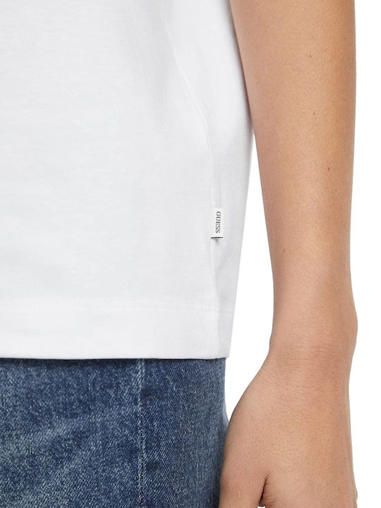 Women's Blouse Cotton Short Sleeve Pure White