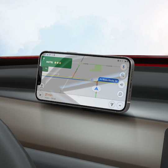 Linq Magnetic Car Phone Holder Tesla Model 3 Y Rotating Black