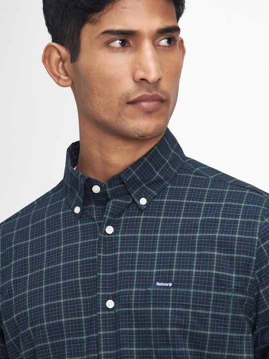 Lomond Long-sleeved Shirt Checked Dark Blue