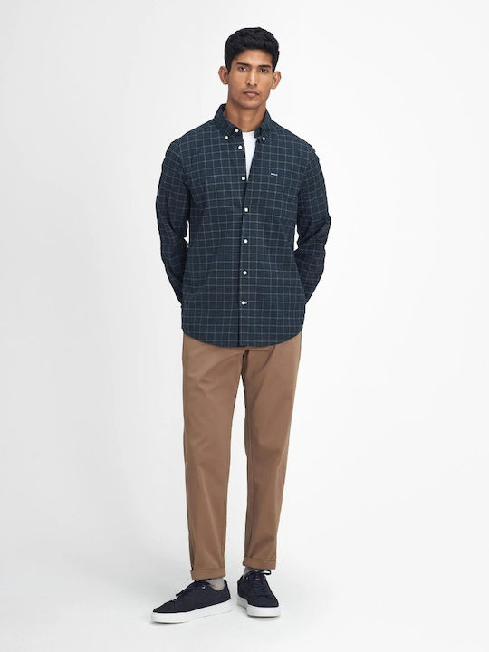 Lomond Long-sleeved Shirt Checked Dark Blue