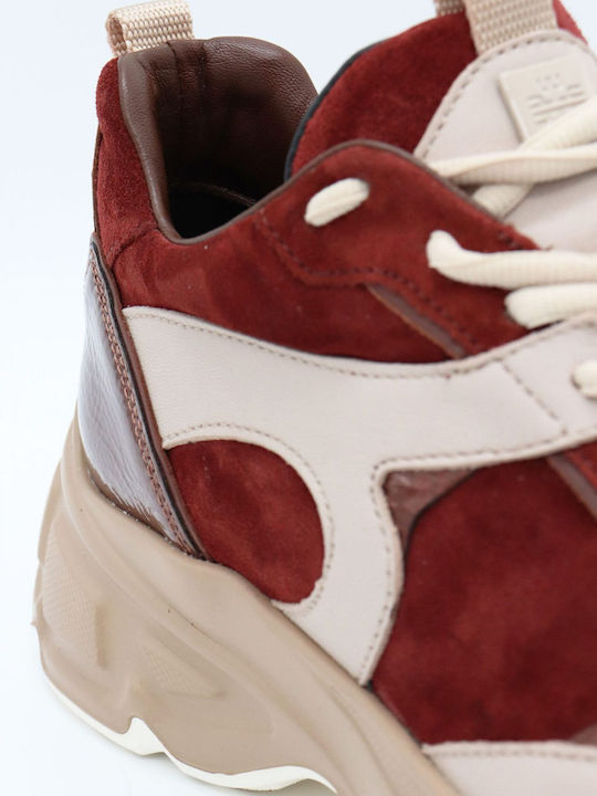Damen Sneakers Multicolor Beige / Burgundy / Brown