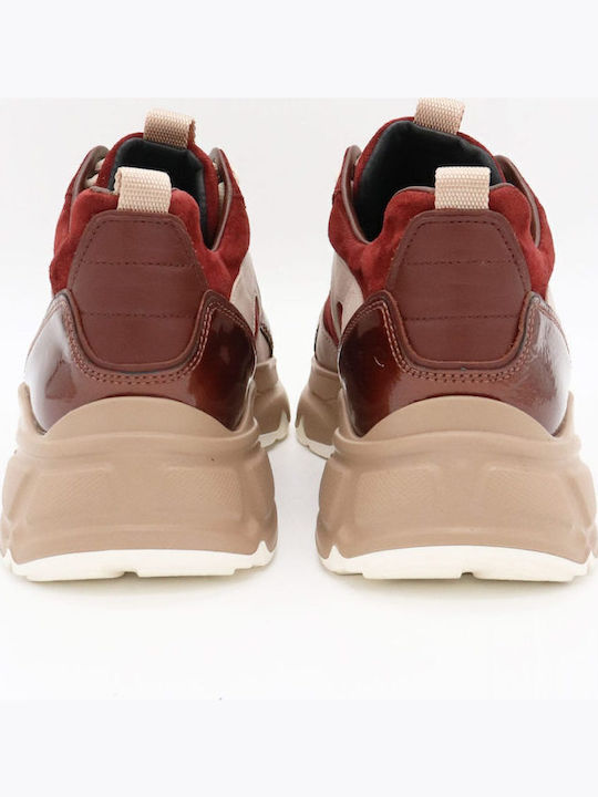 Damen Sneakers Multicolor Beige / Burgundy / Brown