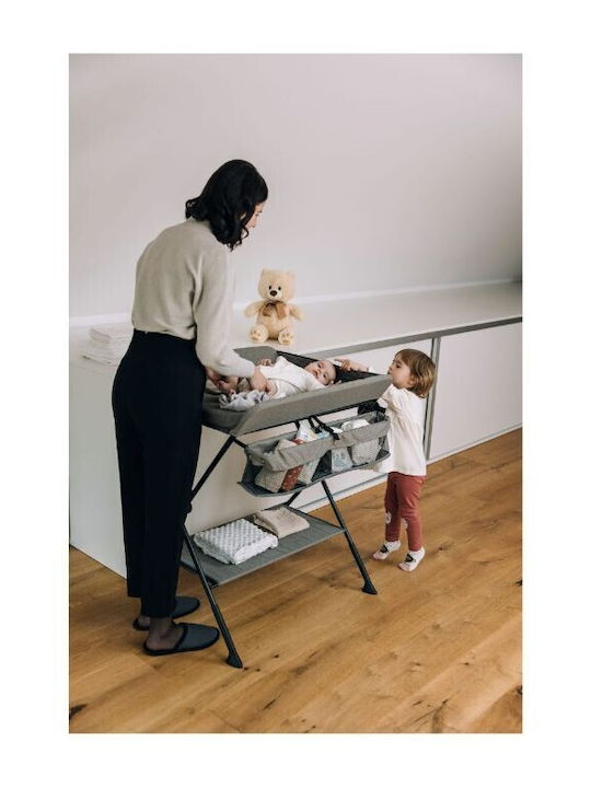 Baby Changing Table Furniture Gray 76.5x71x90cm