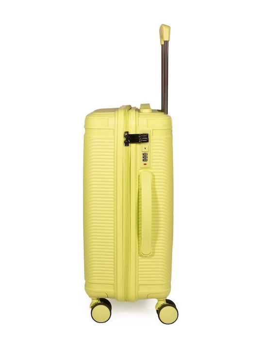 Cardinal Βαλίτσες Ταξιδιού Σκληρές lemon yellow με 4 Ρόδες Σετ 3τμχ