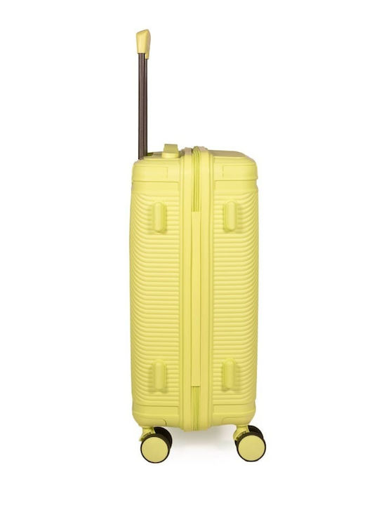 Cardinal Βαλίτσες Ταξιδιού Σκληρές lemon yellow με 4 Ρόδες Σετ 3τμχ