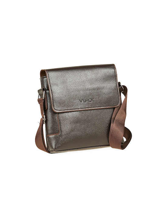 Verde Men's Bag Shoulder / Crossbody Brown