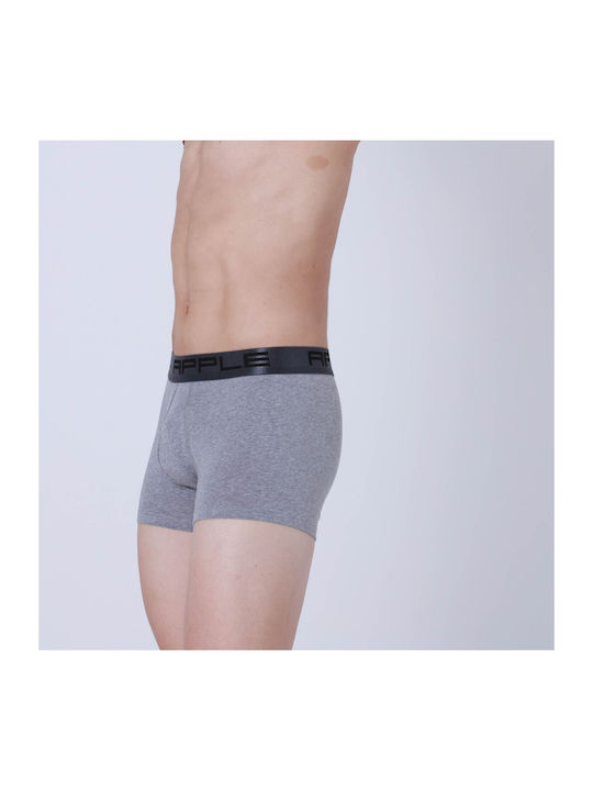 Apple Boxer Herren Boxershorts Grey, Black 1Packung