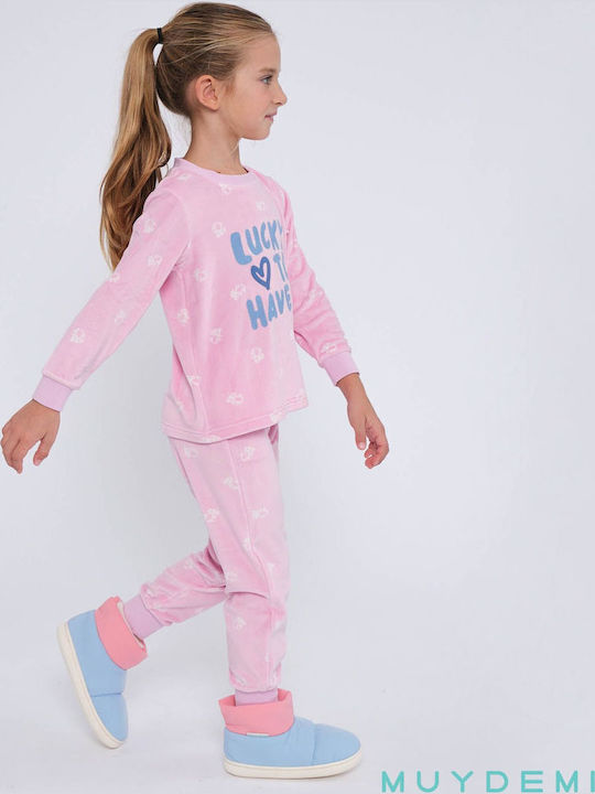 Muydemi Pijama pentru copii De iarnă Catifelată Muydemi Pijama pentru copii De iarnă Catifelată