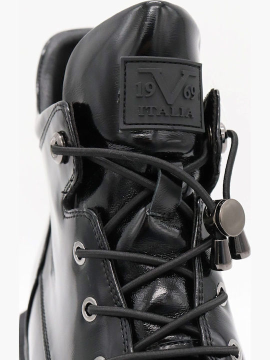 Leather Women's Ankle Boots Black
