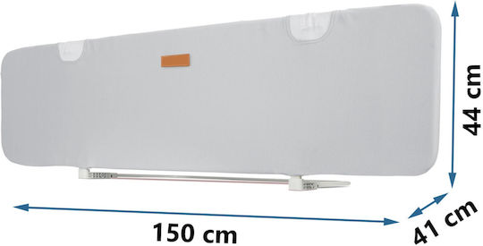 Nukido Bară de protecție pentru pat din Plastic în Culoare Gri 150x44cm 1buc