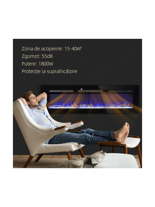 HomCom Semineu Electric 1800W 152.4x45cm HomCom Semineu Electric 1800W 152.4x45cm