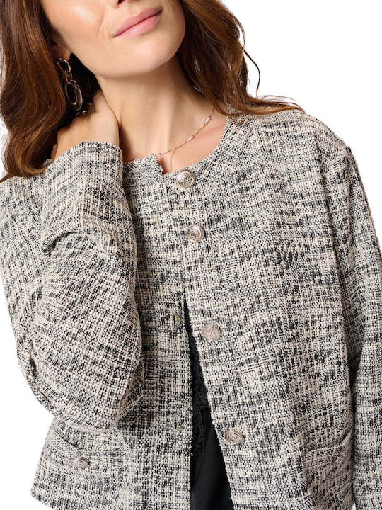 Schwarz Damen Bolero
