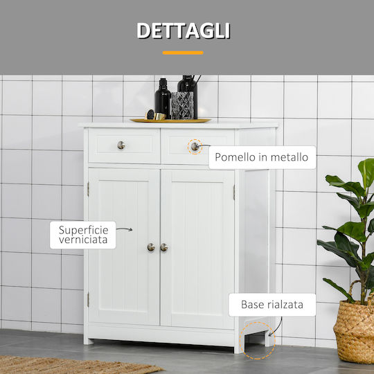 Kleankin Countertop without Sink L60xW30xH75cm White
