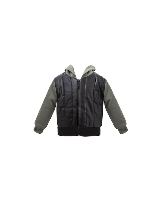 Two In A Castle Kids Casual Jacket with Hood Khaki