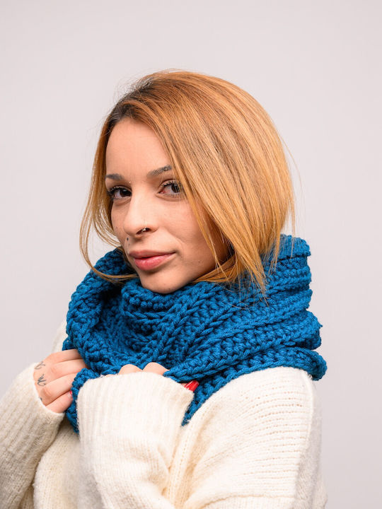 Women's Knitted Neck Warmer Blue