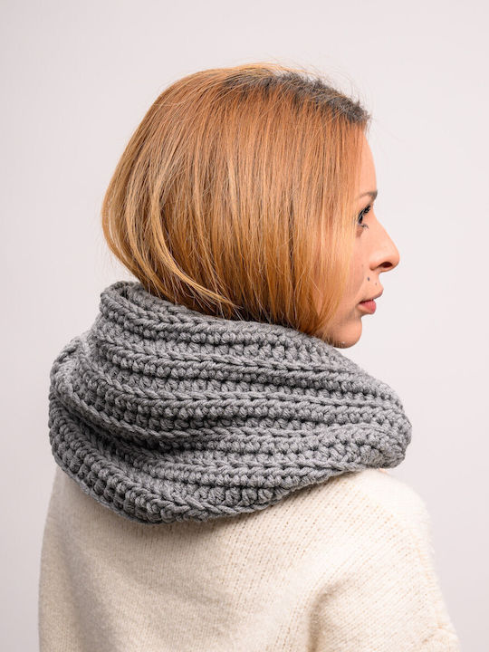 Women's Knitted Neck Warmer Gray