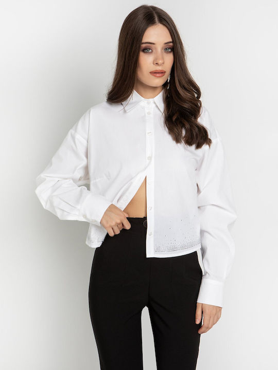 Toi&Moi Women's Long Sleeve Shirt Sub-white